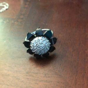 Flower cocktail ring